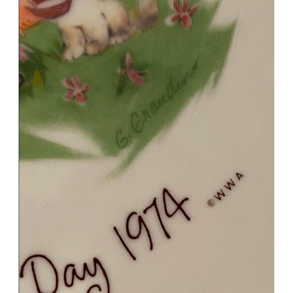 Vintage Gigi Commemorative Mother's Day Plate 1974 - Picture 3 of 5